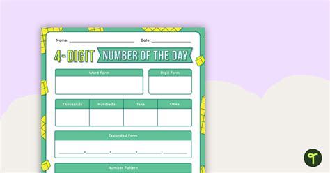 number of the day 4-digit|Interactive Number of the Day, 4.